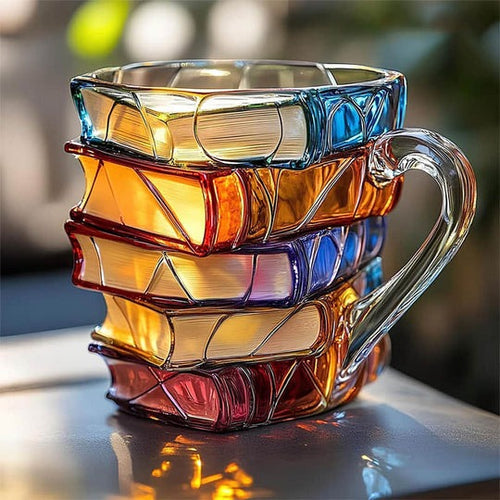 Mug 3D fait main avec inscription  Lecture du bonheur