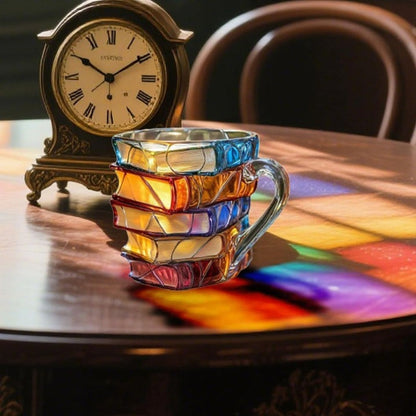 Mug 3D fait main avec inscription  Lecture du bonheur