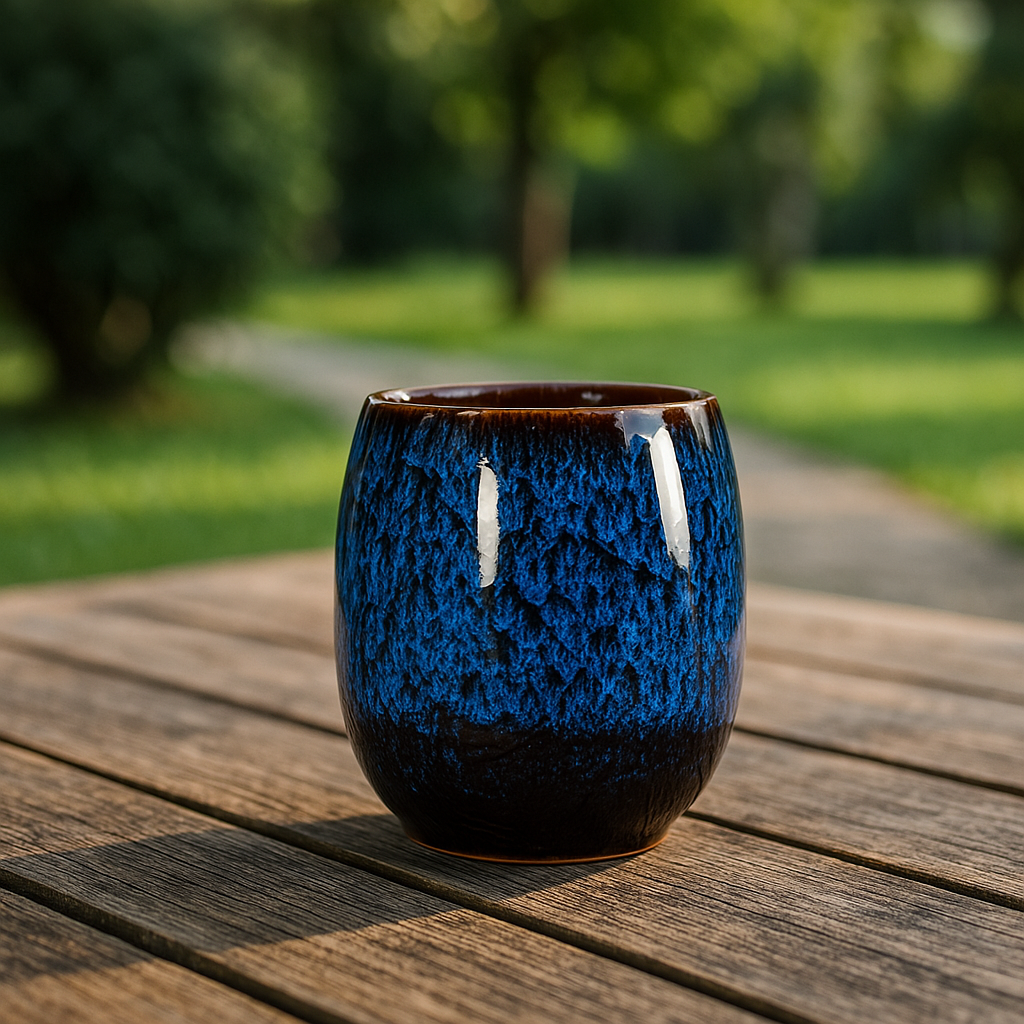 Tasses à café rustiques vintage en marbre