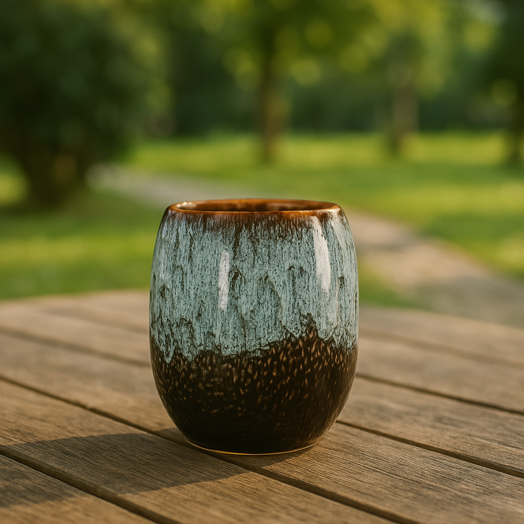 Tasses à café rustiques vintage en marbre
