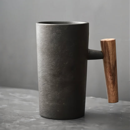Tasse Terra – Style Vintage & Poignée Bois