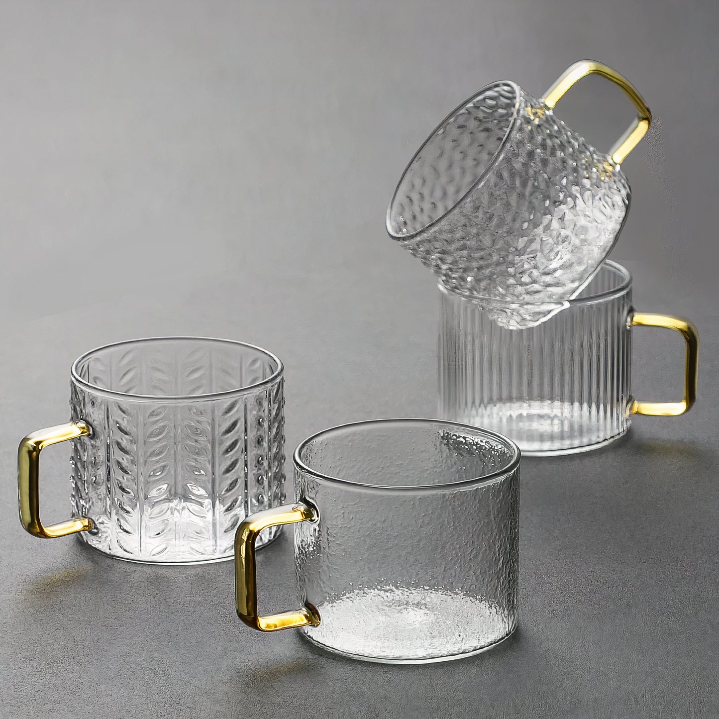 Tasses à expresso en verre élégantes