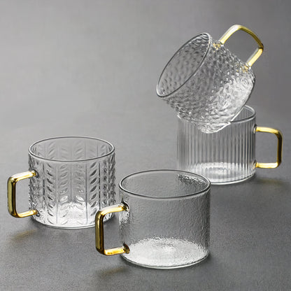 Tasses à expresso en verre élégantes