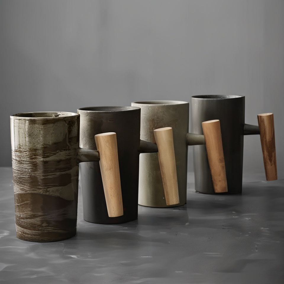 Tasse Terra – Style Vintage & Poignée Bois