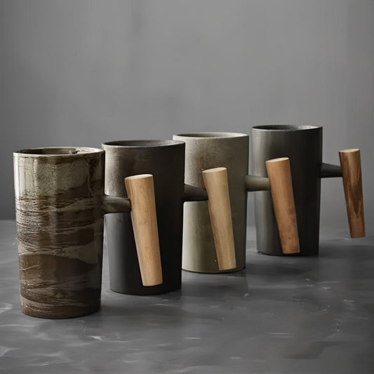 Tasse Terra – Style Vintage & Poignée Bois