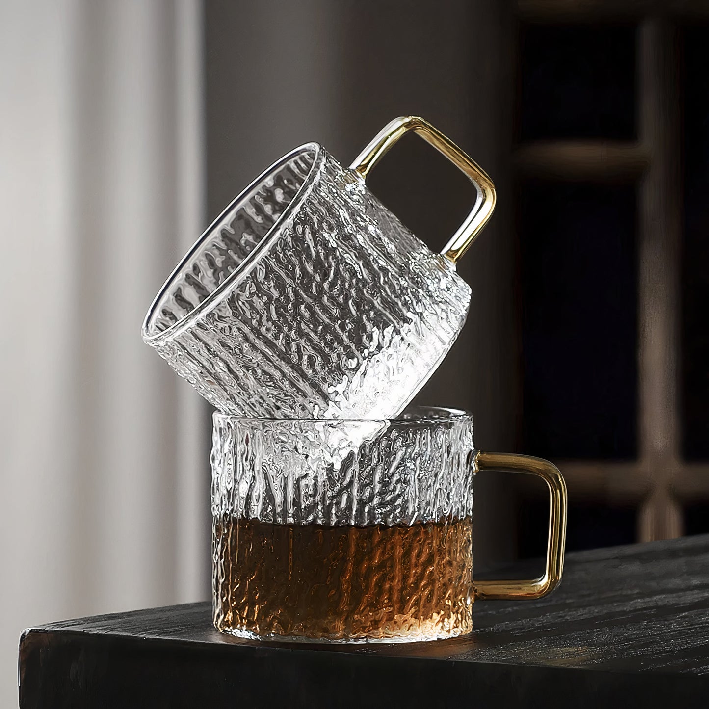 Tasses à expresso en verre élégantes